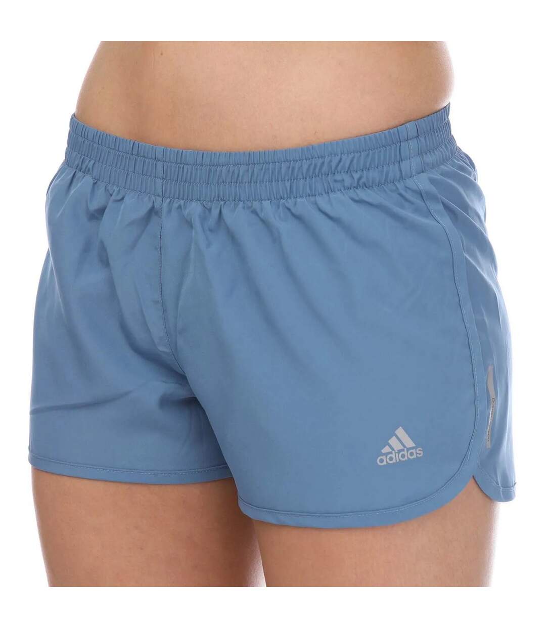Short de course femme bleu Adidas-1