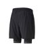 Short de running noir homme puma run graf 2 in 1 - s-2