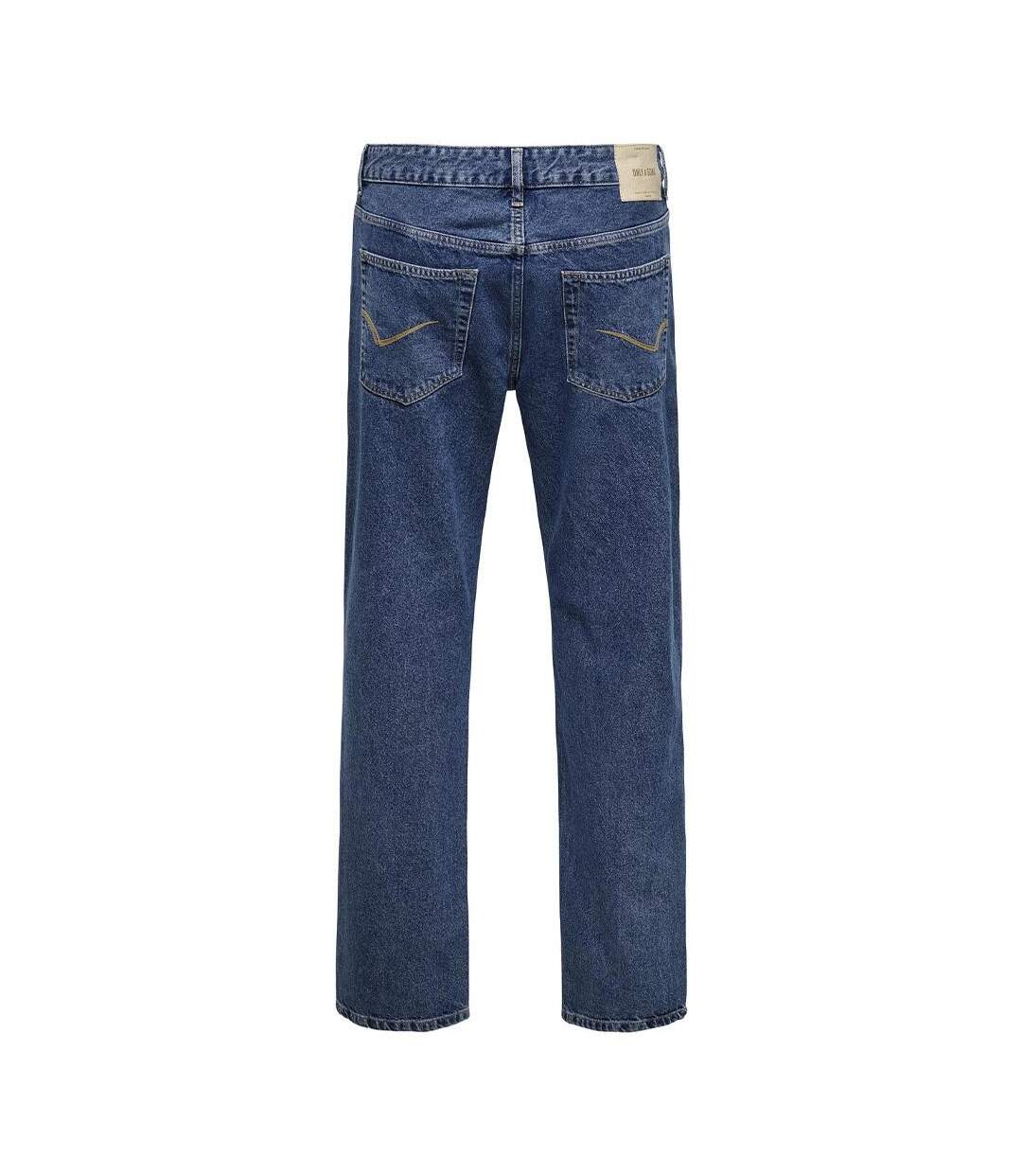 Jean straight bleu foncé homme only & sons edge-2