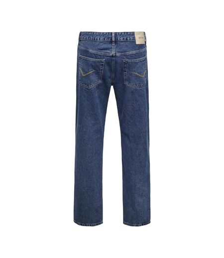 Jean straight bleu foncé homme only & sons edge