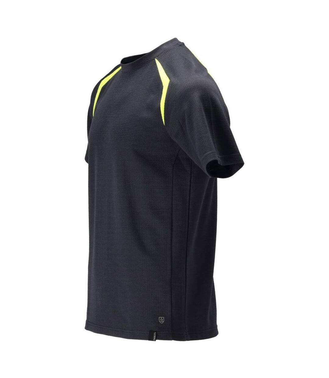 T-shirt Accelerate Multisafe Homme Bleu Marine Foncé Jaune Fluo Mascot-3