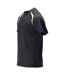 T-shirt Accelerate Multisafe Homme Bleu Marine Foncé Jaune Fluo Mascot-3
