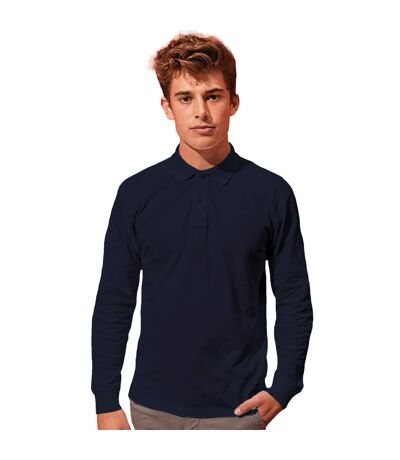 Polo Classique À Manches Longues Homme Bleu Marine Asquith & Fox