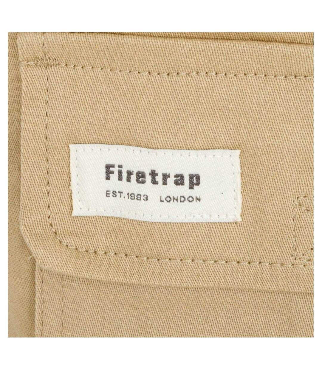 Mens Cargo Shorts Army Khaki Firetrap-3