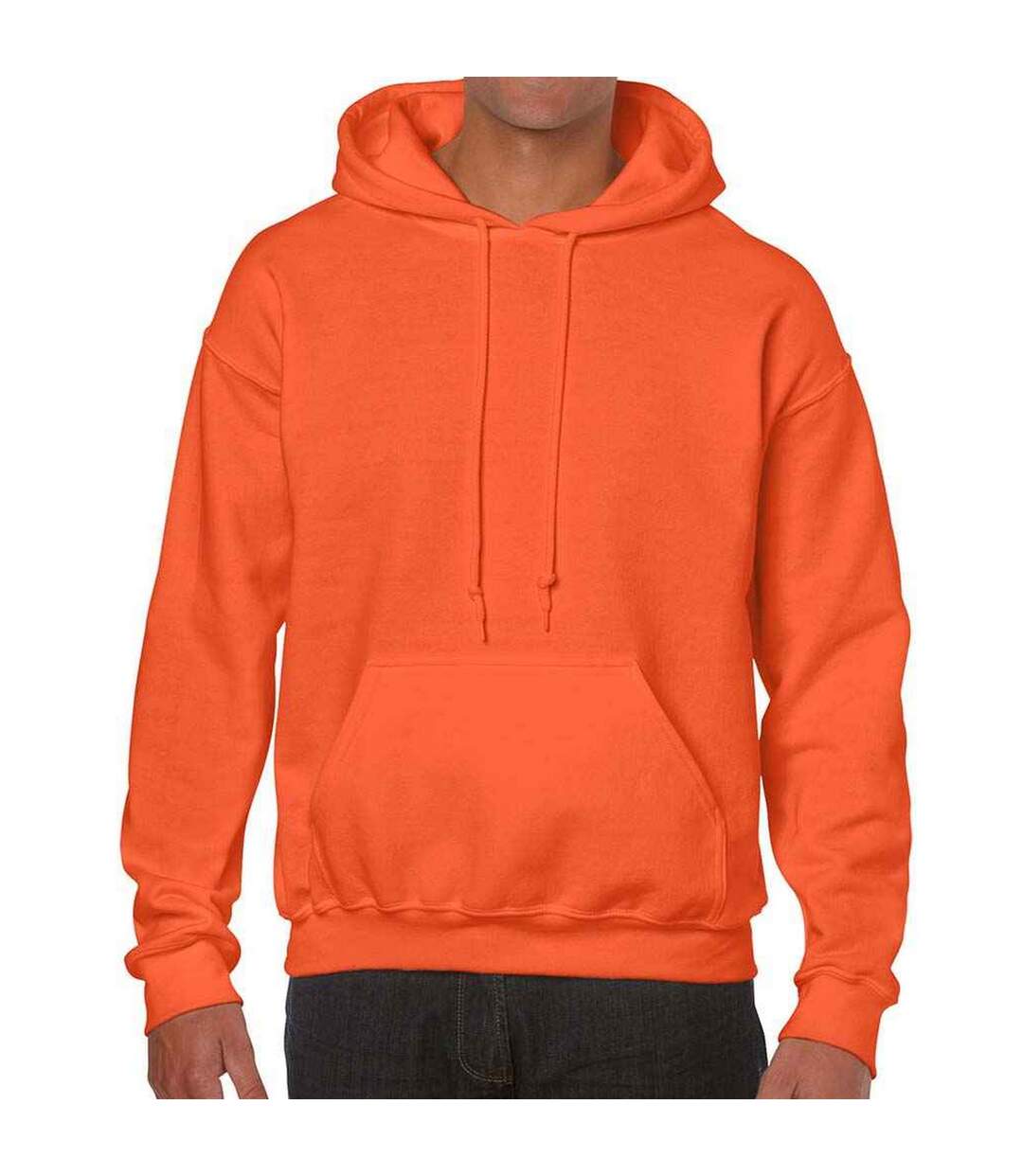 Sweat à capuche adulte orange Gildan-1