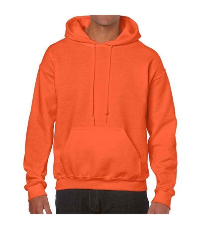 Unisex adult heavy blend hoodie orange Gildan