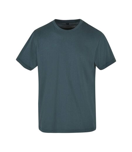 T-shirt Basique À Col Rond Pour Hommes Vert Bouteille Build Your Brand