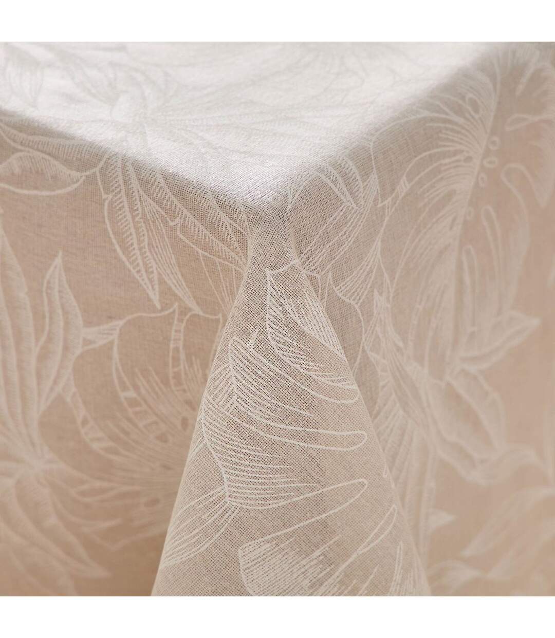 Nappe Antitache Imprimé Lorenza 140x240cm Naturel-2