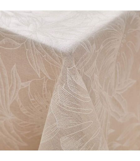 Nappe Antitache Imprimé Lorenza 140x240cm Naturel