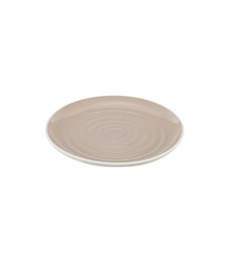 Lot de 6 Assiettes Plates Bicolore Mania 27cm Beige