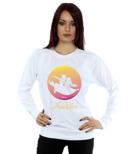 Disney - Sweat ALADDIN FLYING SUNSET - Femme (Blanc) - UTBI14076