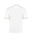 Polo homme blanc / rouge Kustom Kit-2