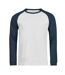 T-shirt Baseball Unlabeled Homme Blanc Bleu Foncé Tee Jays-2