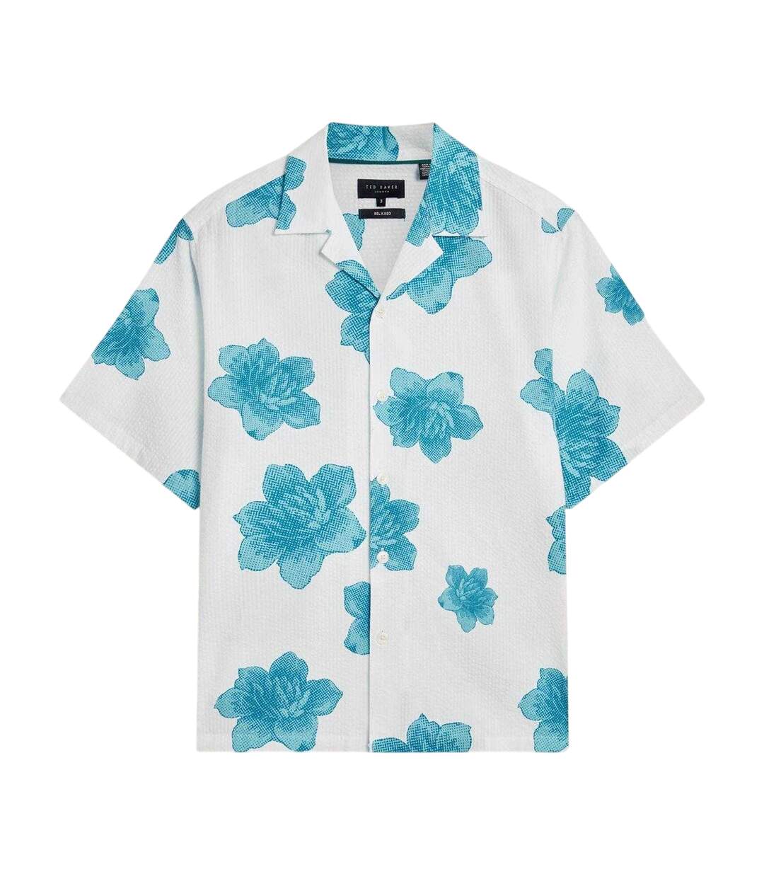 Chemise Manches Courtes Motif/style Floral Homme Blanc Ted Baker-2