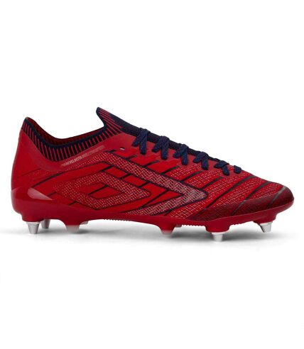 Mens velocita elixir pro football boots rococo red/white/estate blue Umbro