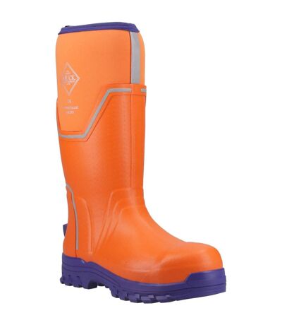 Unisex Adult Grit Wellington Boots Orange Blue Muck Boots