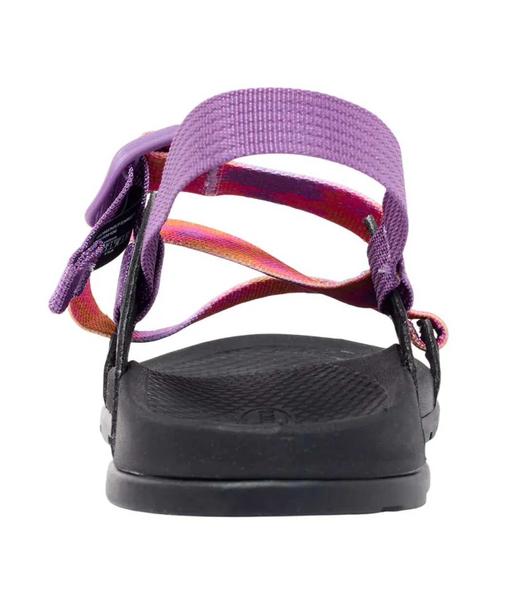 Womens/ladies Lowdown Tie Dye Slides Glow Orange Chaco-2