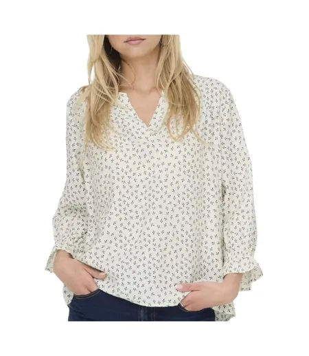 Blouse bleu/beige femme jdy sky