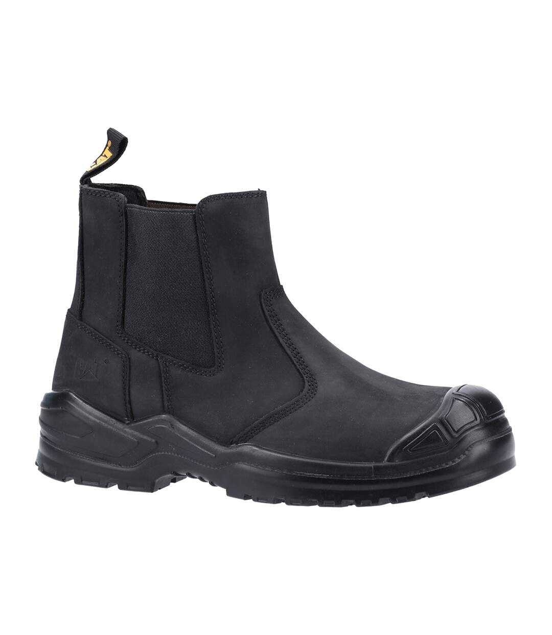 Unisex adult striver dealer leather safety boots black Caterpillar-1