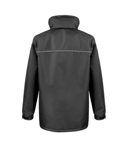 Result Mens Sabre Long Work Coat (Black) - UTBC2795