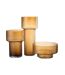 Vase Design en Verre Betty 15cm Marron-2