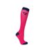HyFASHION Womens/Ladies DynaForce Socks (Pack of 3) (Raspberry/Navy) - UTBZ5087
