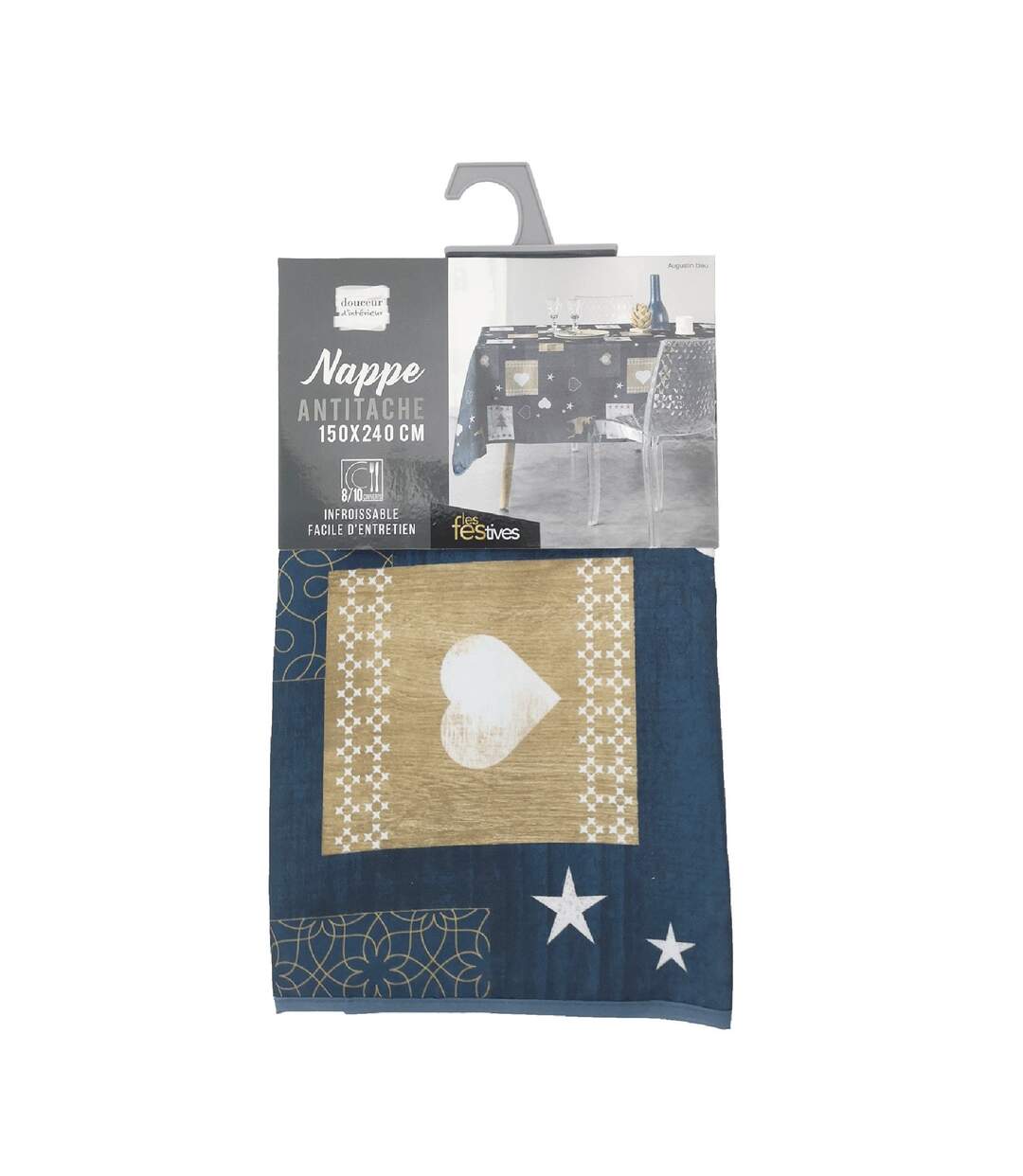 Nappe rectangulaire antitache et infroissable-4