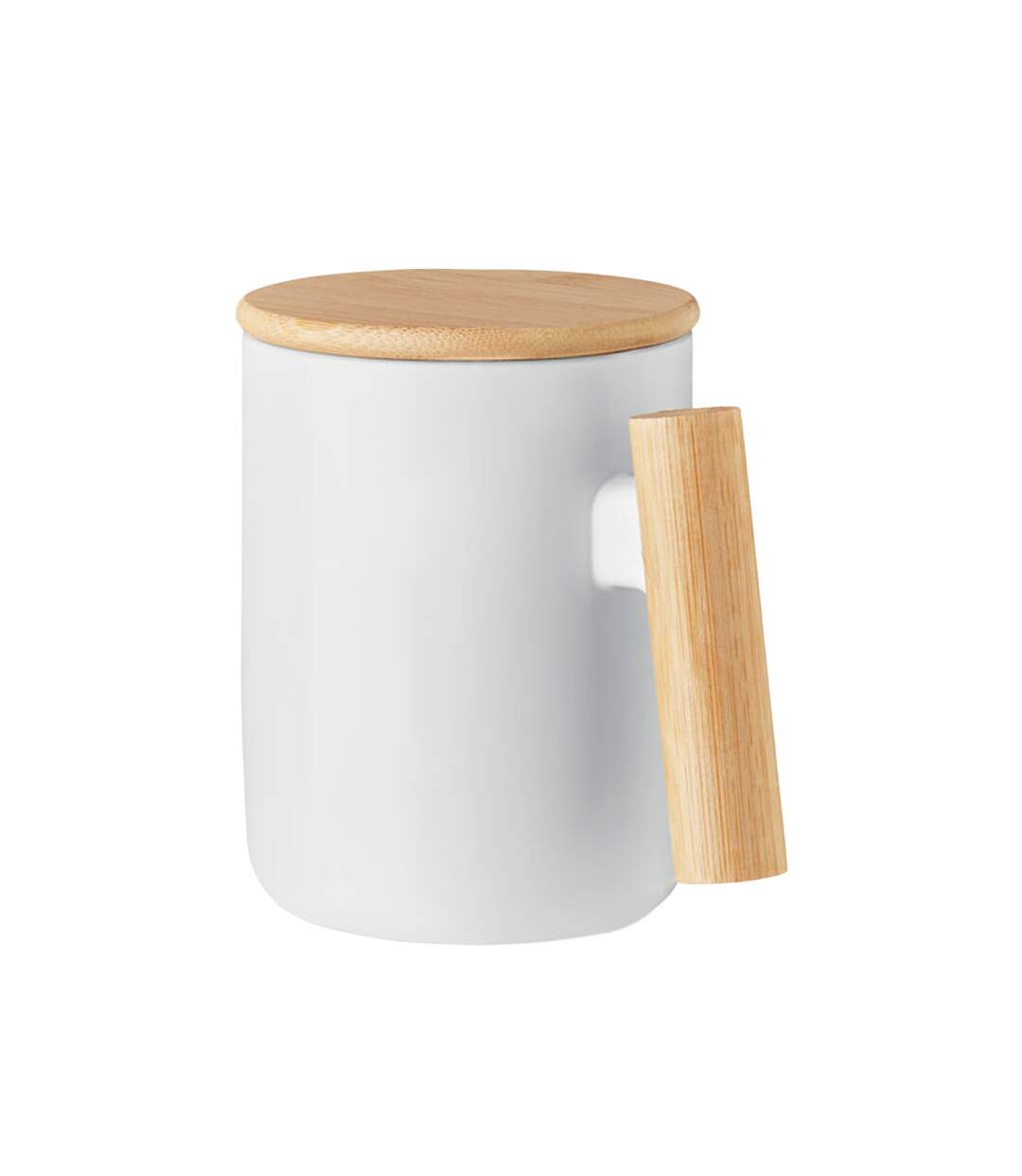 Mug avec couvercle majest taille unique blanc MidOcean-1