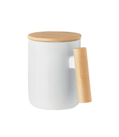 Mug avec couvercle majest taille unique blanc MidOcean