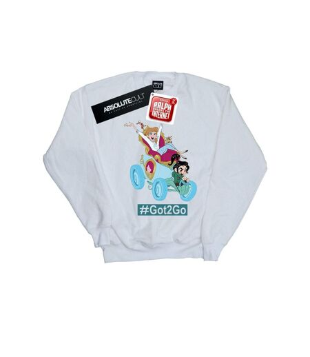 Disney - Sweat WRECK IT RALPH CINDERELLA AND VANELLOPE - Femme (Blanc) - UTBI43140