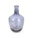 Vase Déco en Verre Jarre 30cm Bleu Gris-1