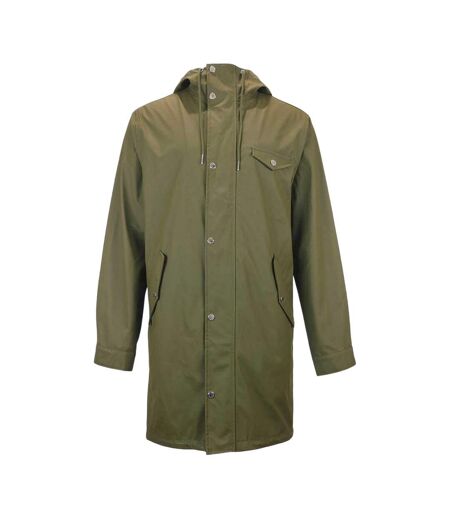 Mens Fisher Raincoat Olive Jack Wills