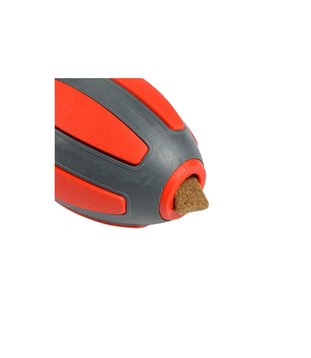 Jouet pour Chien Distributeur Ovale 10cm Rouge-3