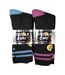 Pack Of 6  Mens Fuck Off Text Socks  Black Multicoloured Norfolk & Way-3