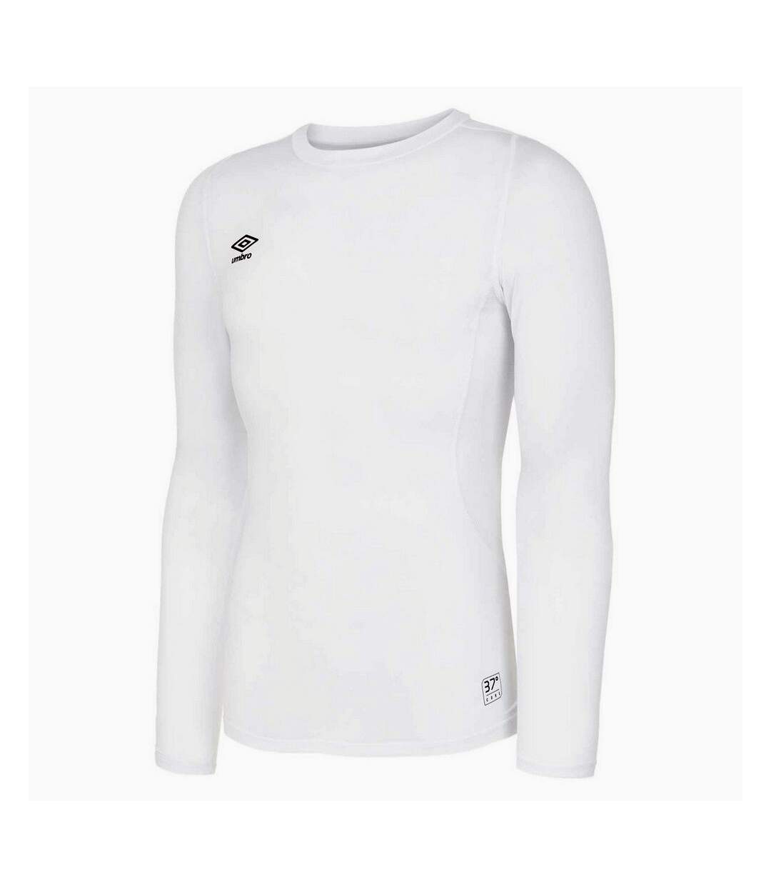 Mens Core Long-sleeved Base Layer Top White Umbro-1