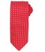 Cravate à motifs carrés - PR788 - rouge