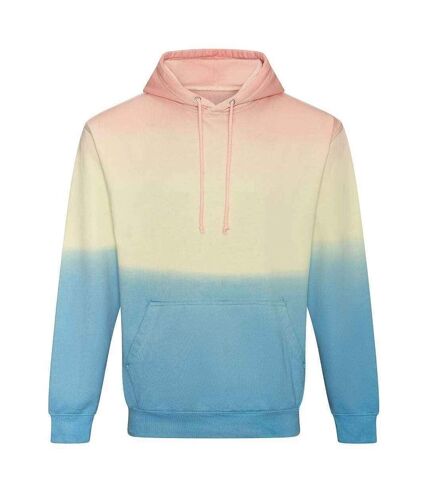 Awdis Unisex Adult Tie Dye Hoodie (Pastel Sunset Dip)