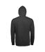 Mens seven full zip hooded sweatshirt / hoodie charcoal marl SOLS