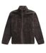 Mens teddy fleece jacket dark khaki Animal