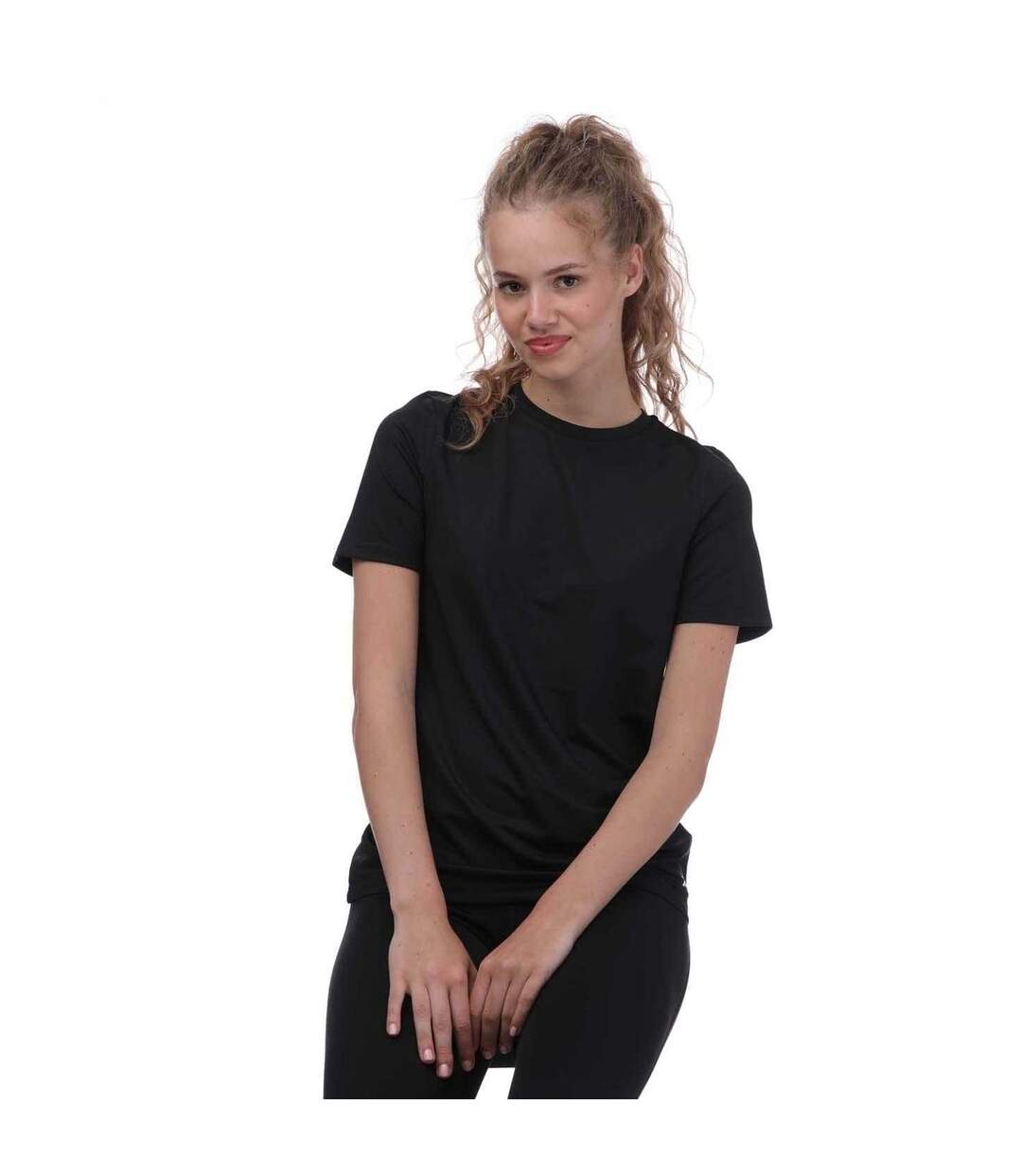 Womens/ladies workout ready speedwick t-shirt black Reebok-3