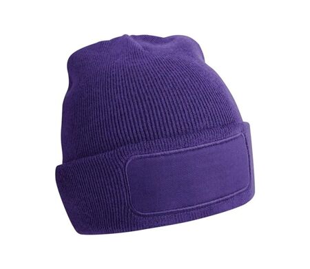 Bonnet avec patch - Adulte - B445 - violet