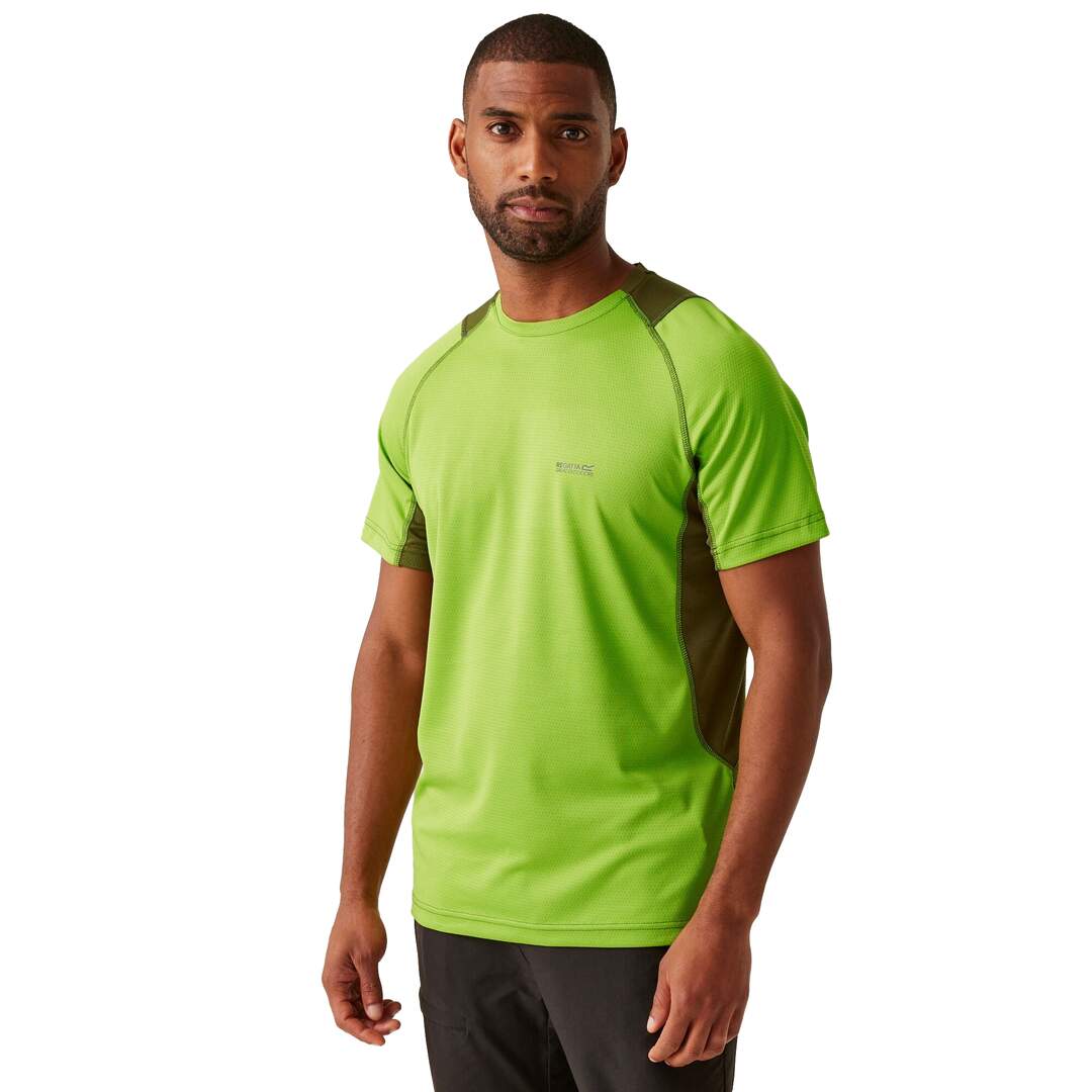 T-shirt virda homme vert clair / vert néphrite Regatta-4