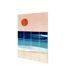 Henry Rivers - Plaque SURF GIRL (Orange / Bleu / Blanc) (59 cm x 40 cm) - UTPM6930