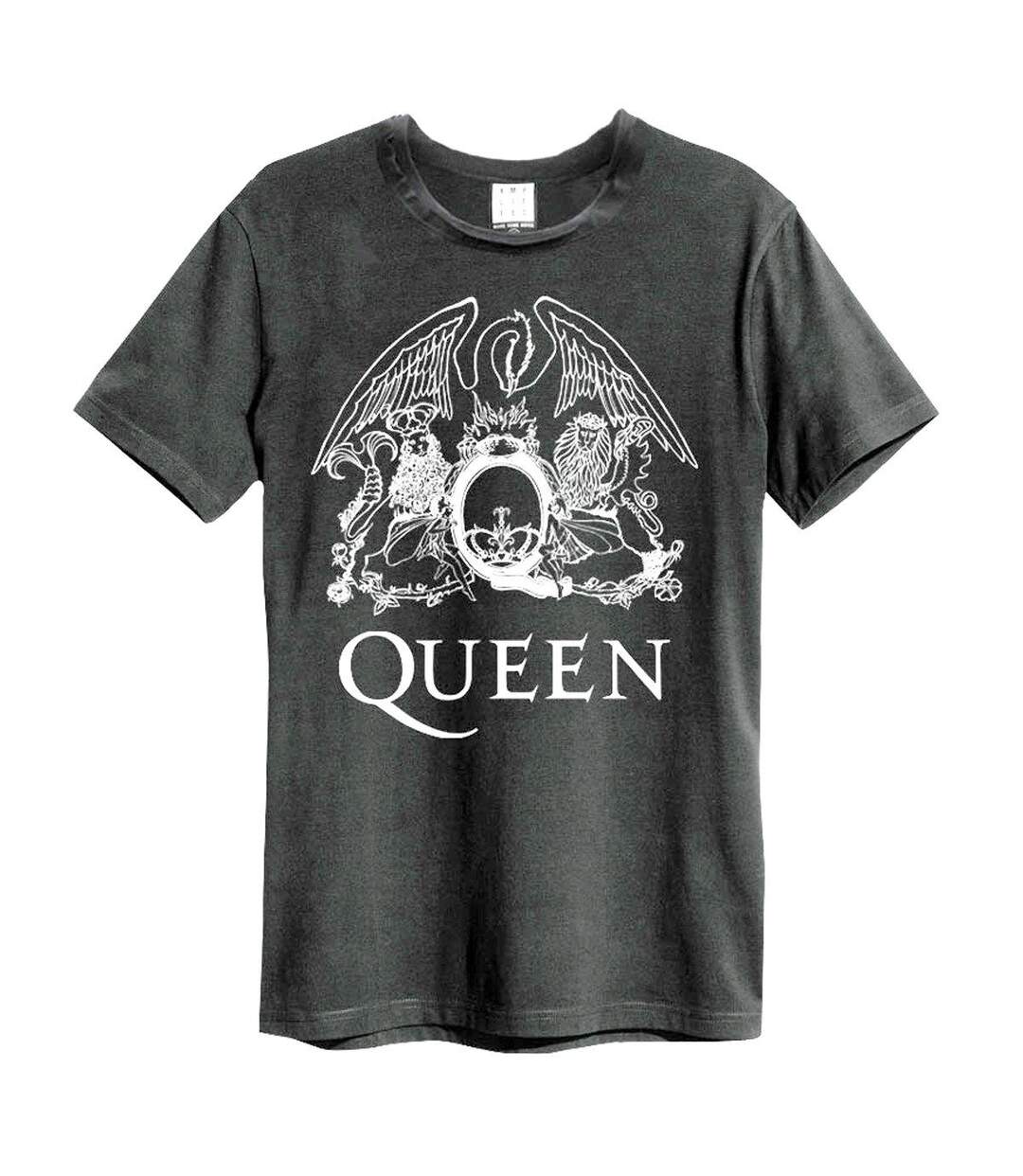 T-shirt Line Art Crest Adulte Charbon Amplified-1