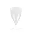 Lot de 6 Verres à Vin Réutilisable Plastique 18cl Blanc-2