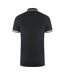 Unisex Adult Aldis Tipped Polo Shirt Black Aquascutum-2