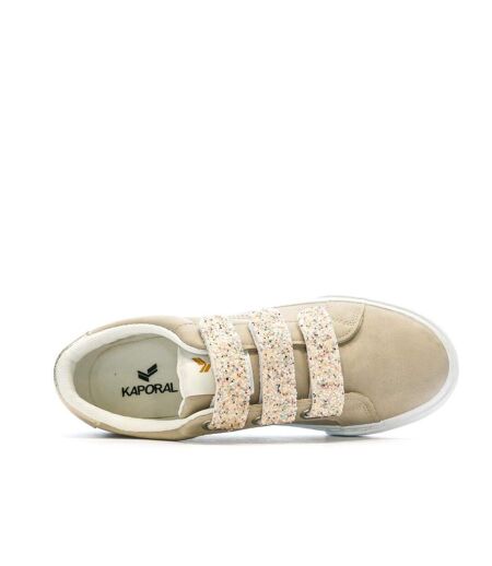 Baskets beige femme kaporal tippy