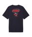 T-Shirt marine/rouge homme puma relaxed-1