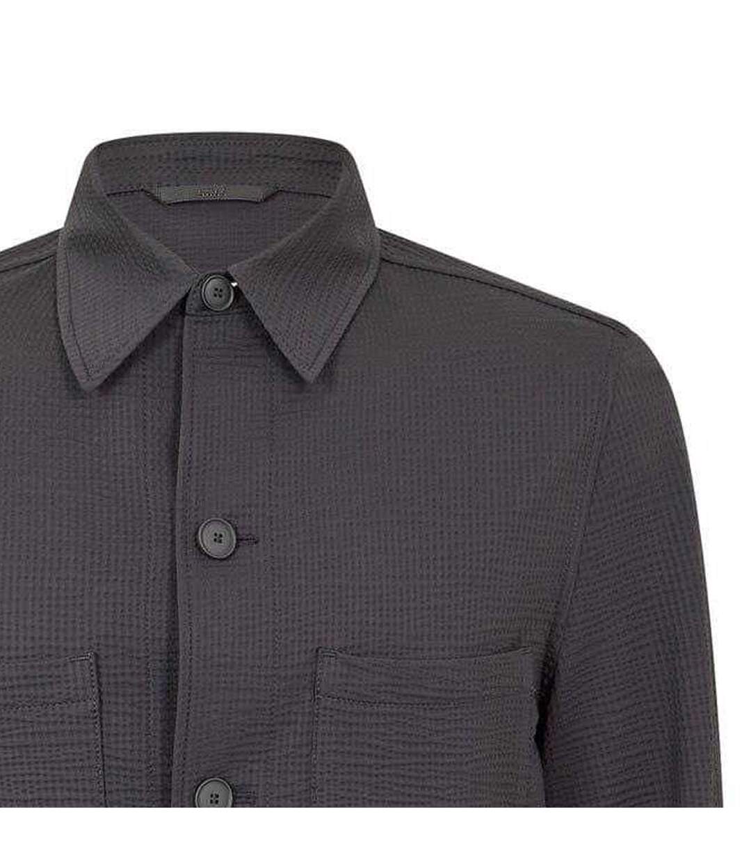 Unisex Adult Shirt Jacket Black Boss-2