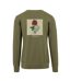 Mens Wasted Youth Crew Neck Sweatshirt Olive Mister Tee-2